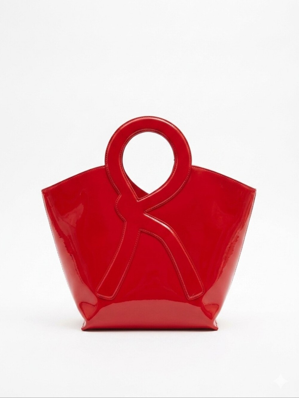 NWT - Roberta di Camerino - Red Patent Leather "R" Logo Tote